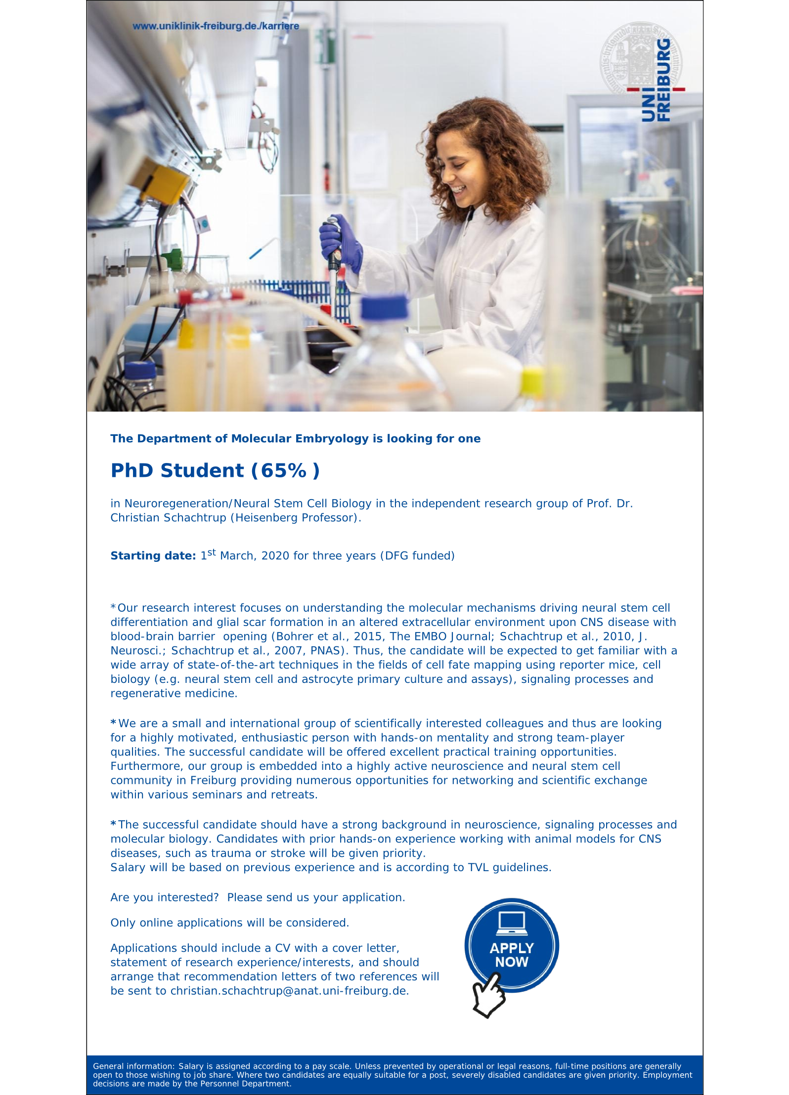 PhD Position Schachtrup Group